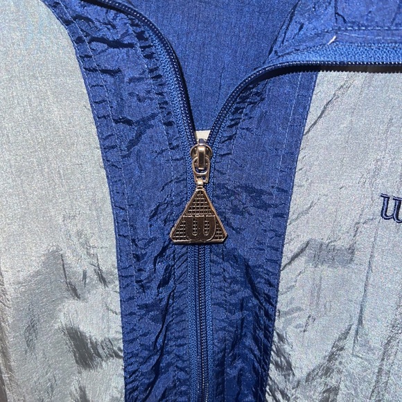 VINTAGE 80s/90s unisex color block fleece lined jacket windbreaker - Picture 6 of 6